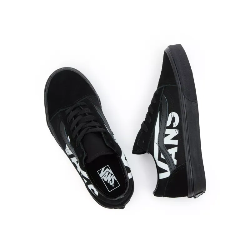 VANS Old Skool Met Logo Voor Jongeren Zwart (VN0A5EE6MCG)