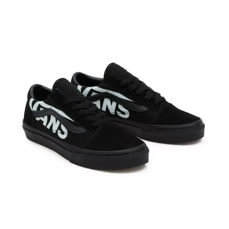 VANS Old Skool Met Logo Voor Jongeren Zwart (VN0A5EE6MCG)