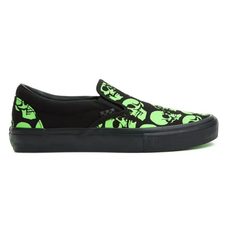 VANS Skate Slip-on Glow Skulls Groen (VN0A5FCA5QW)