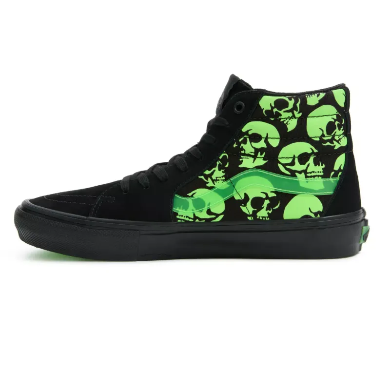 VANS Skate Sk8-hi Glow Skulls Groen (VN0A5FCC5QW)