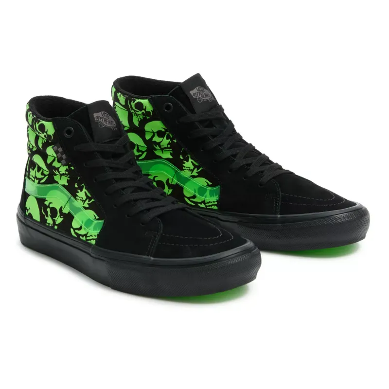 VANS Skate Sk8-hi Glow Skulls Groen (VN0A5FCC5QW)