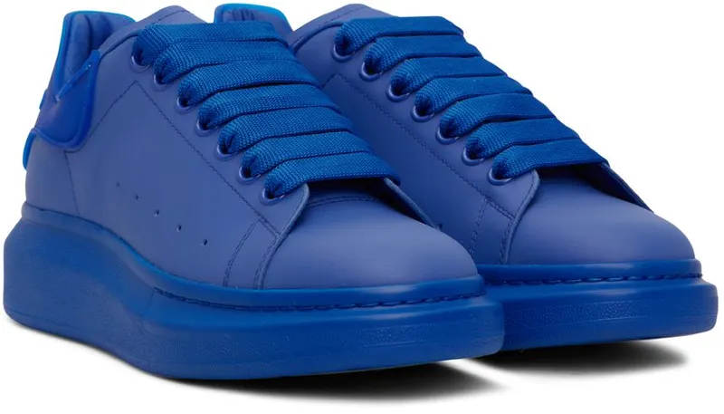 Alexander McQueen Blue Oversized Sneakers (727394WICGT)