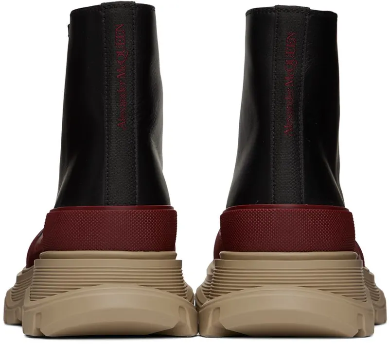 Alexander McQueen Black Tread Slick High Sneakers (705661WHZ6H)