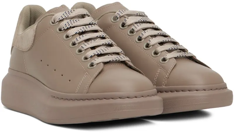 Alexander McQueen Taupe Oversized Sneakers (734216WHZNC)