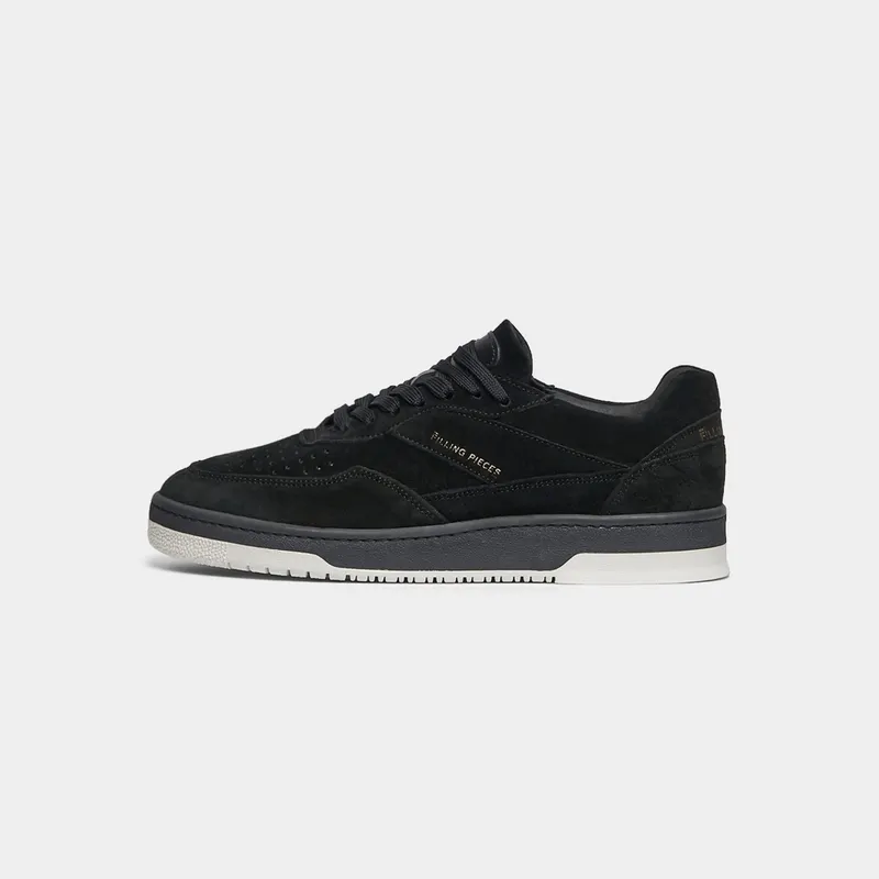 Filling Pieces Ace Suede Jet Black