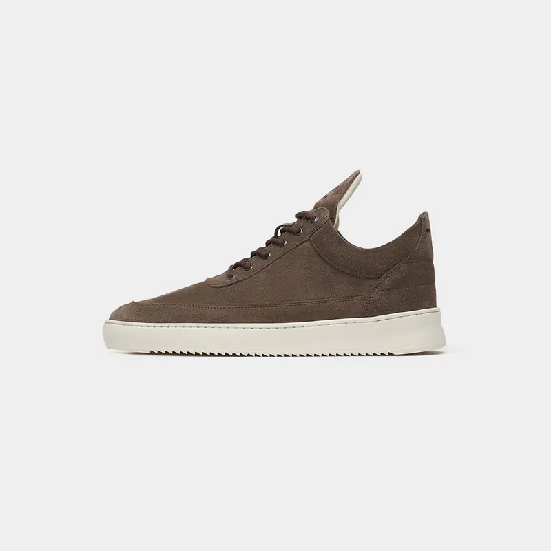 Filling Pieces Low Top Suede Taupe