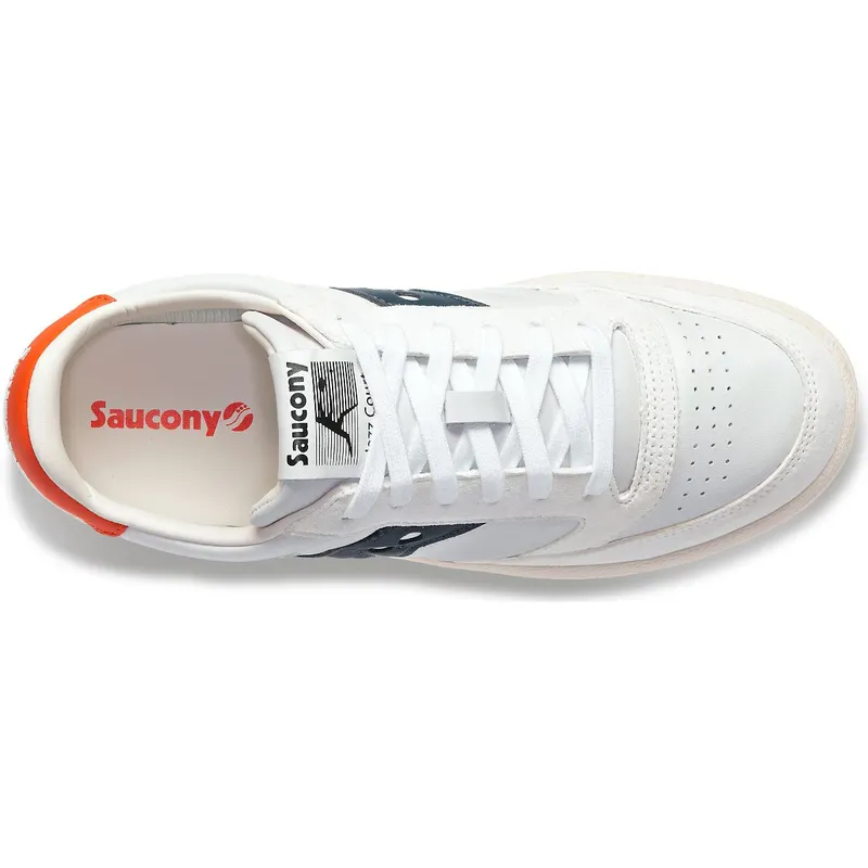 Saucony Jazz Court Premium White / White / Blue (S70671-1)