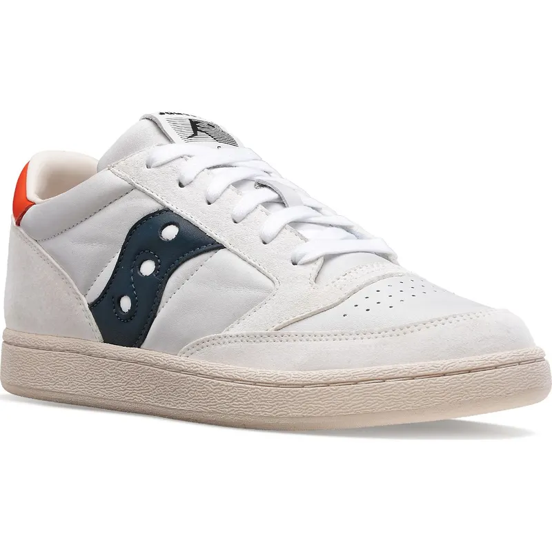 Saucony Jazz Court Premium White / White / Blue (S70671-1)
