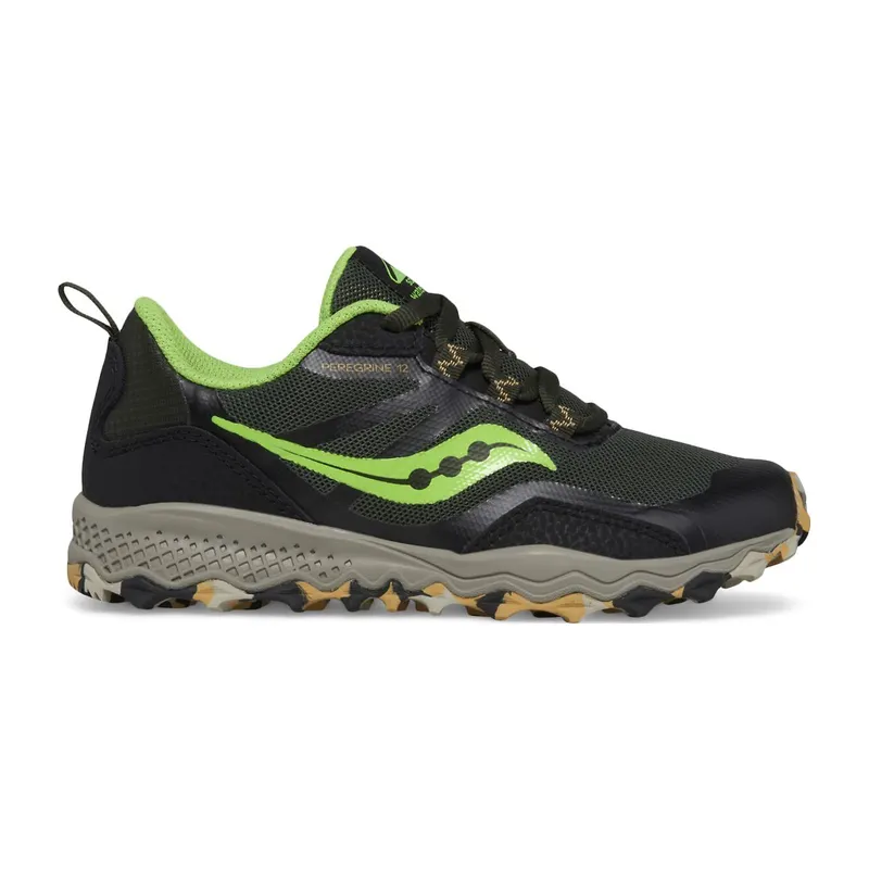Saucony Peregrine 12 Shield Sneaker Black / Slime (SK267297)