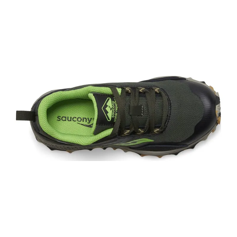 Saucony Peregrine 12 Shield Sneaker Black / Slime (SK267297)