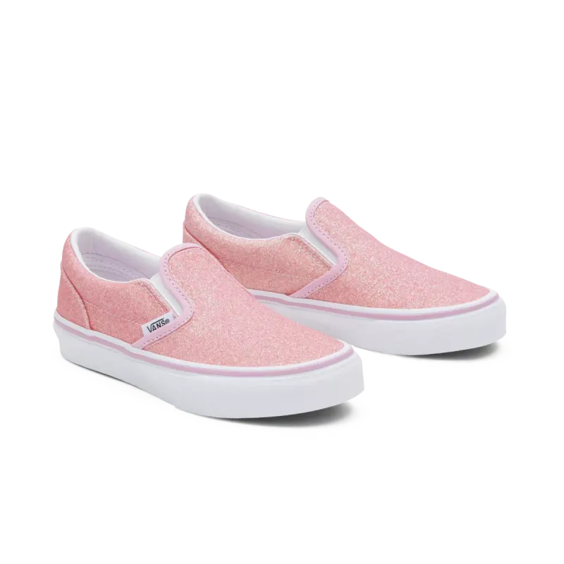 VANS Classic Slip-on Glitter Kinderschoenen Roze (VN0005WWPNK)