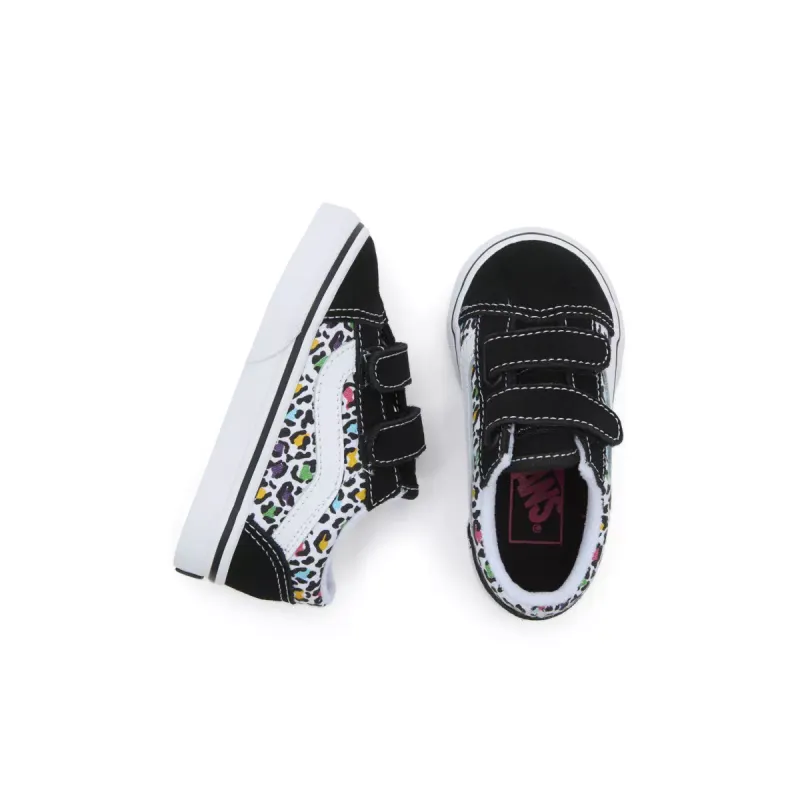 VANS Old Skool Glitter Met Klittenband Zwart (VN0009RCBMV)