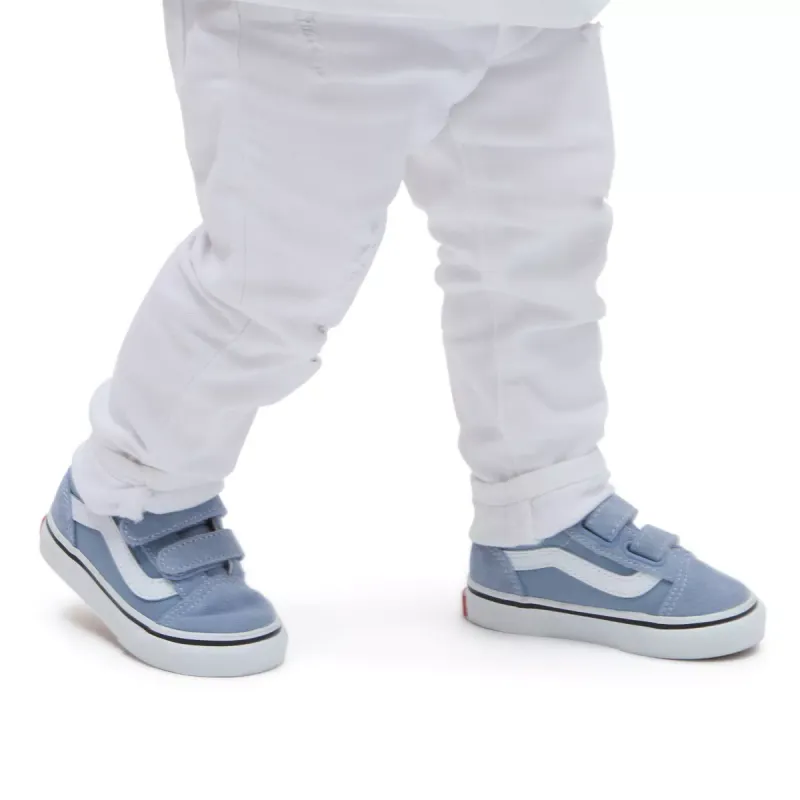 VANS Old Skool Met Klittenband Blauw (VN0009RCDSB)