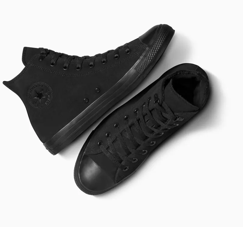Converse Chuck Taylor All Star Suede & Faux Fur Zwart/zwart/zwart (A05614C)