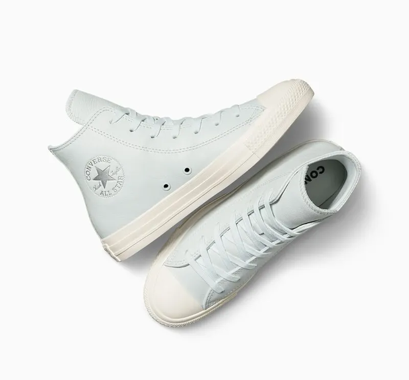 Converse Chuck Taylor All Star Leather Moonbathe/egret/zilver (A07132C)