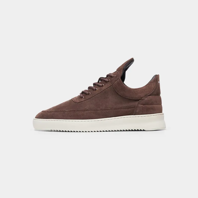 Filling Pieces Low Top Organic Suede Brown