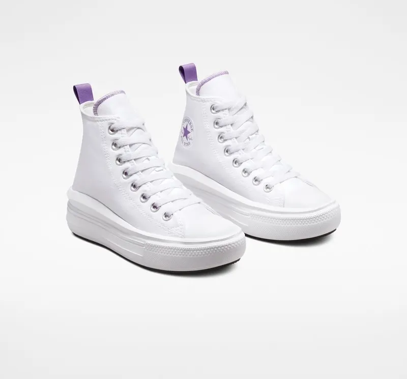 Converse Chuck Taylor All Star Move Platform White/pixel Purple/white (A03667C)
