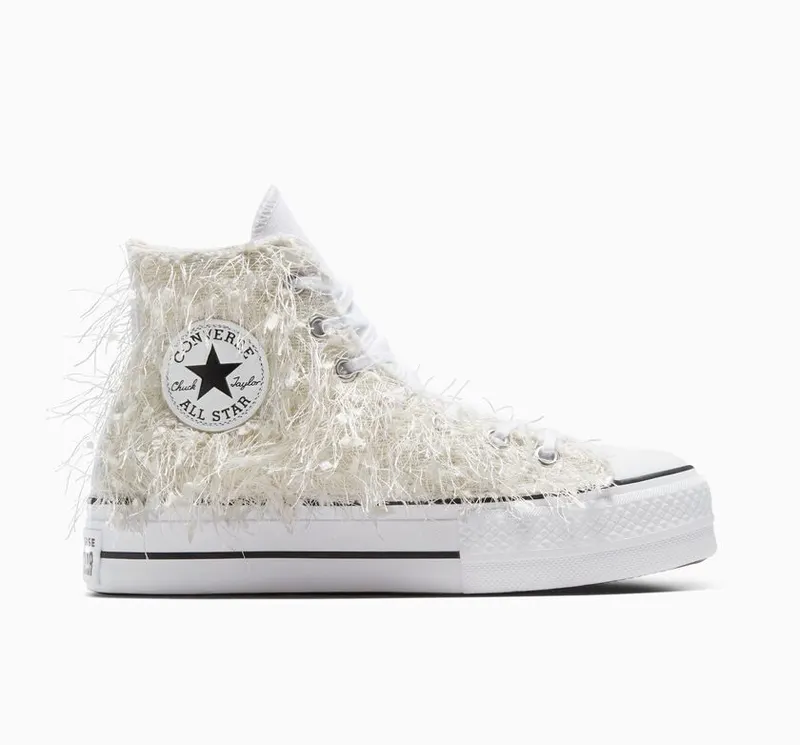 Converse Chuck Taylor All Star Lift Frayed White Frayed (A10227C)