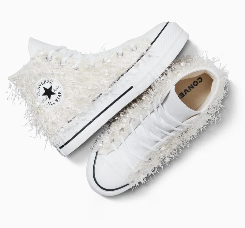 Converse Chuck Taylor All Star Lift Frayed White Frayed (A10227C)