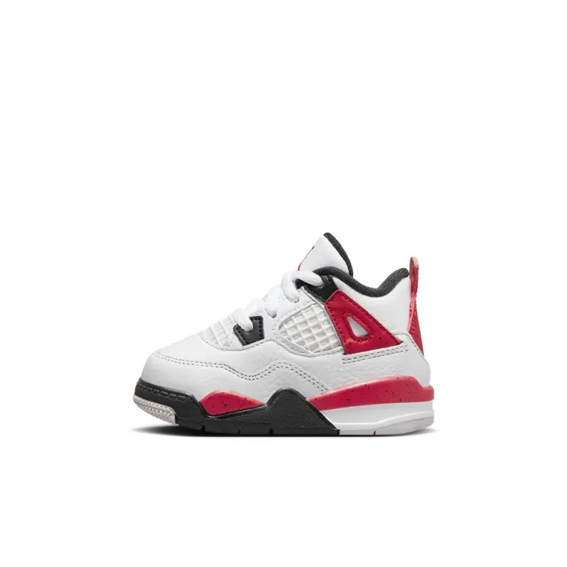 Jordan Brand Jordan 4 Retro ‘Red Cement’ (Toddler) White (BQ7670-161)