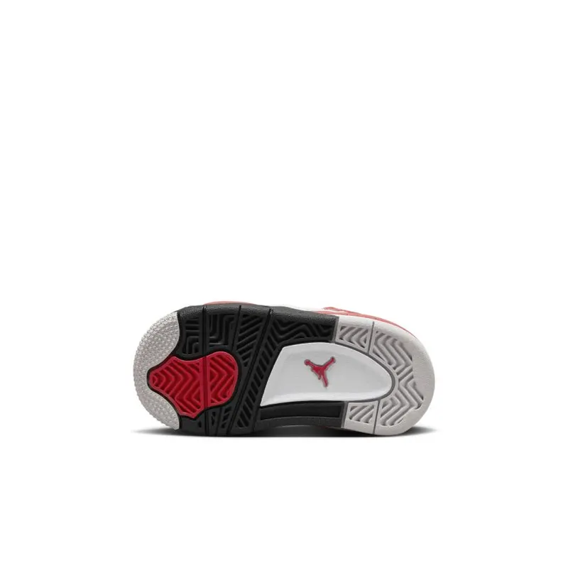 Jordan Brand Jordan 4 Retro ‘Red Cement’ (Toddler) White (BQ7670-161)