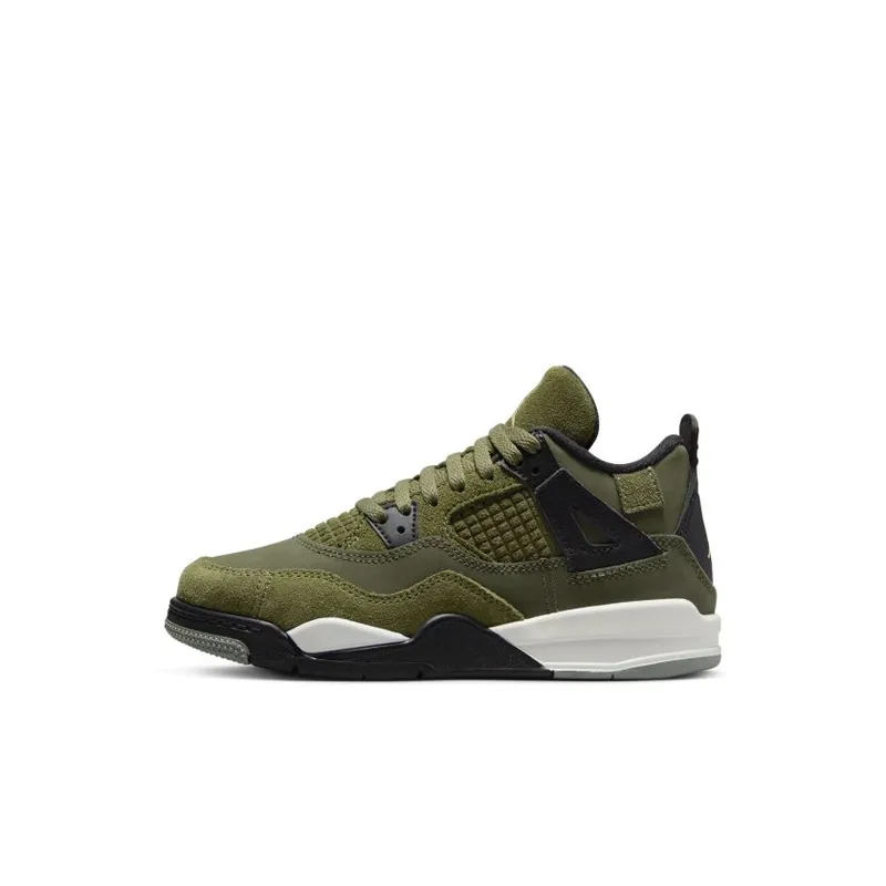 Jordan Brand Jordan 4 Retro ‘Craft’ (Preschool) Green (FB9929-200)