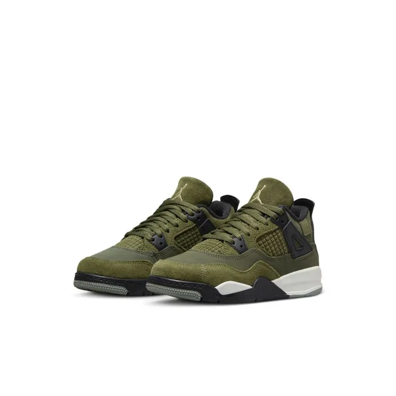 Jordan Brand Jordan 4 Retro ‘Craft’ (Preschool) Green (FB9929-200)