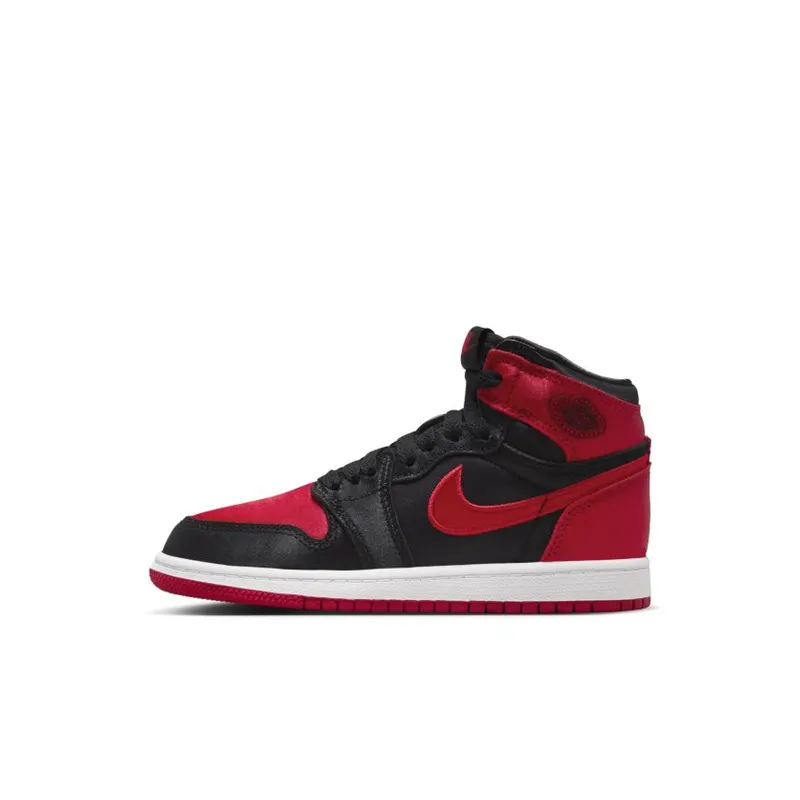 Jordan Brand Jordan 1 Retro High OG ‘Satin Bred’ (Preschool) Black (FD5304-061)