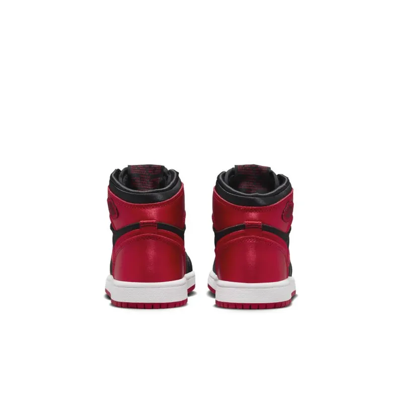 Jordan Brand Jordan 1 Retro High OG ‘Satin Bred’ (Preschool) Black (FD5304-061)