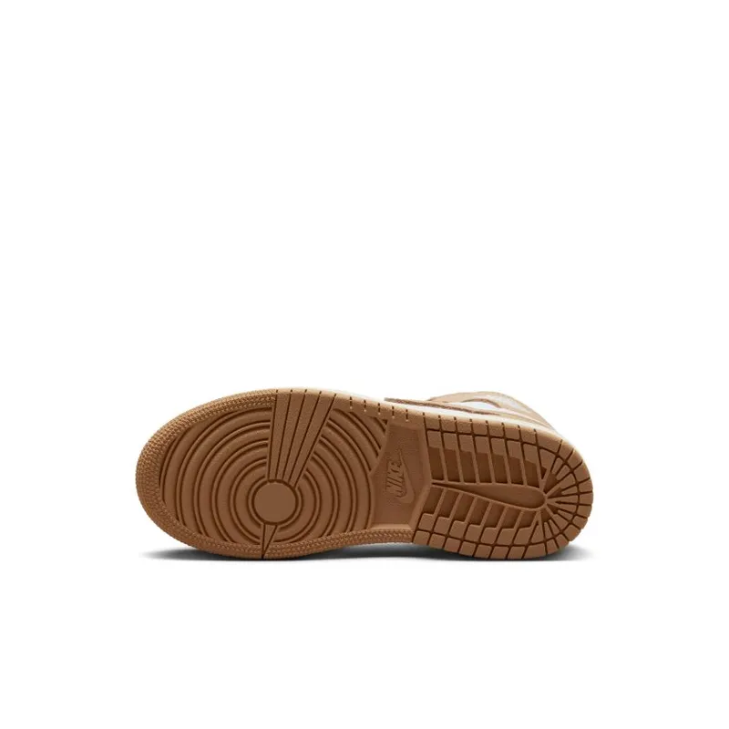 Jordan Brand Jordan 1 Retro High OG ‘Praline’ (Preschool) Yellow (FN6621-201)