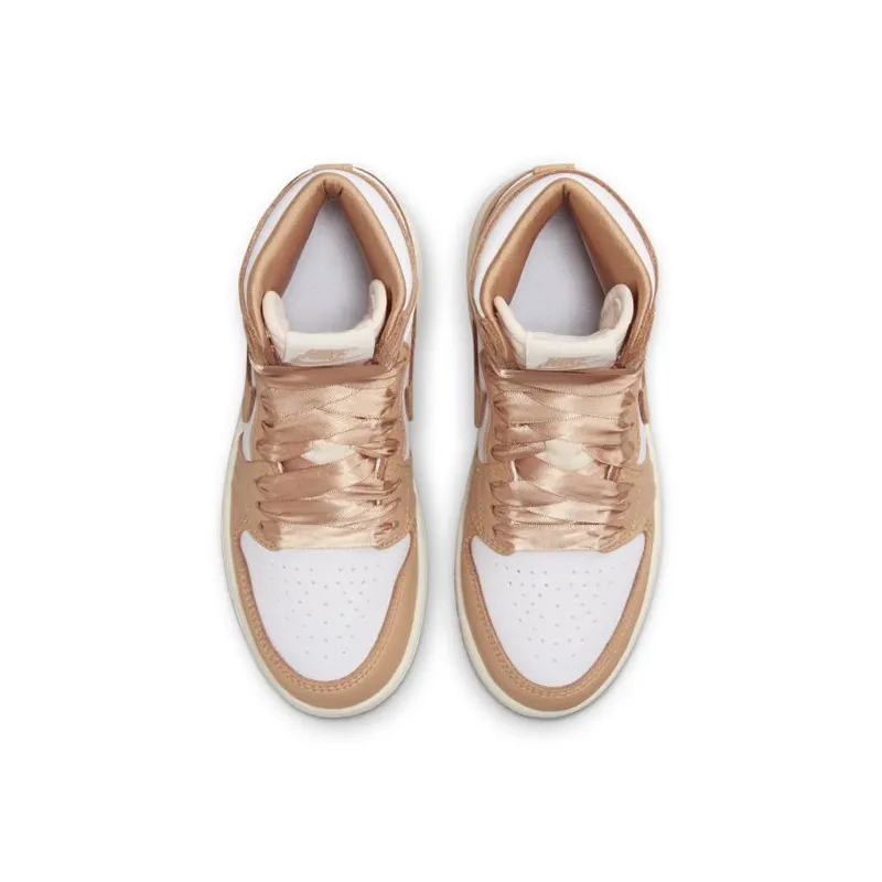 Jordan Brand Jordan 1 Retro High OG ‘Praline’ (Preschool) Yellow (FN6621-201)