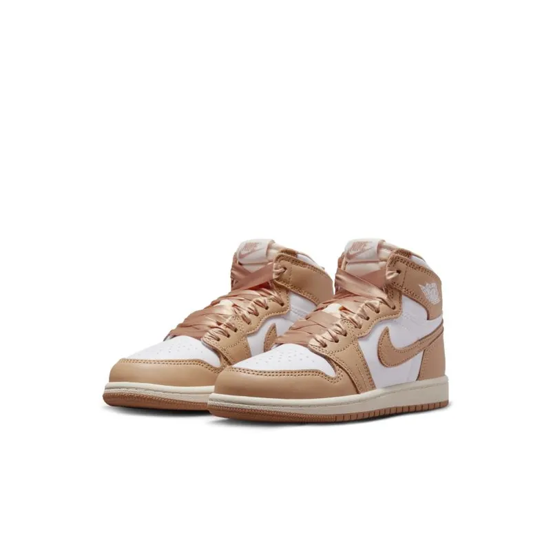 Jordan Brand Jordan 1 Retro High OG ‘Praline’ (Preschool) Yellow (FN6621-201)