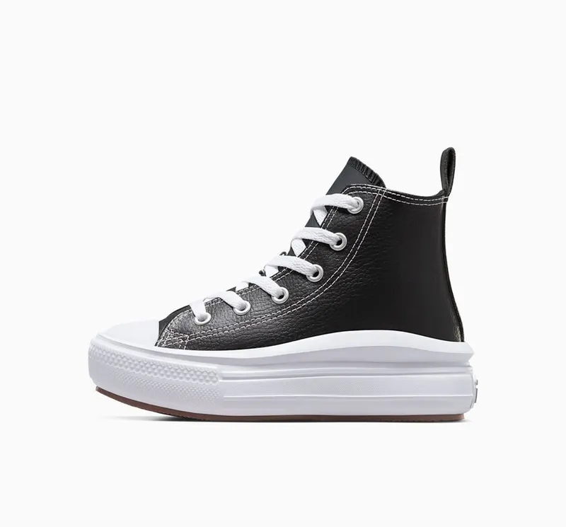Converse Chuck Taylor All Star Move Platform Leather Black/black/white (A02067C)