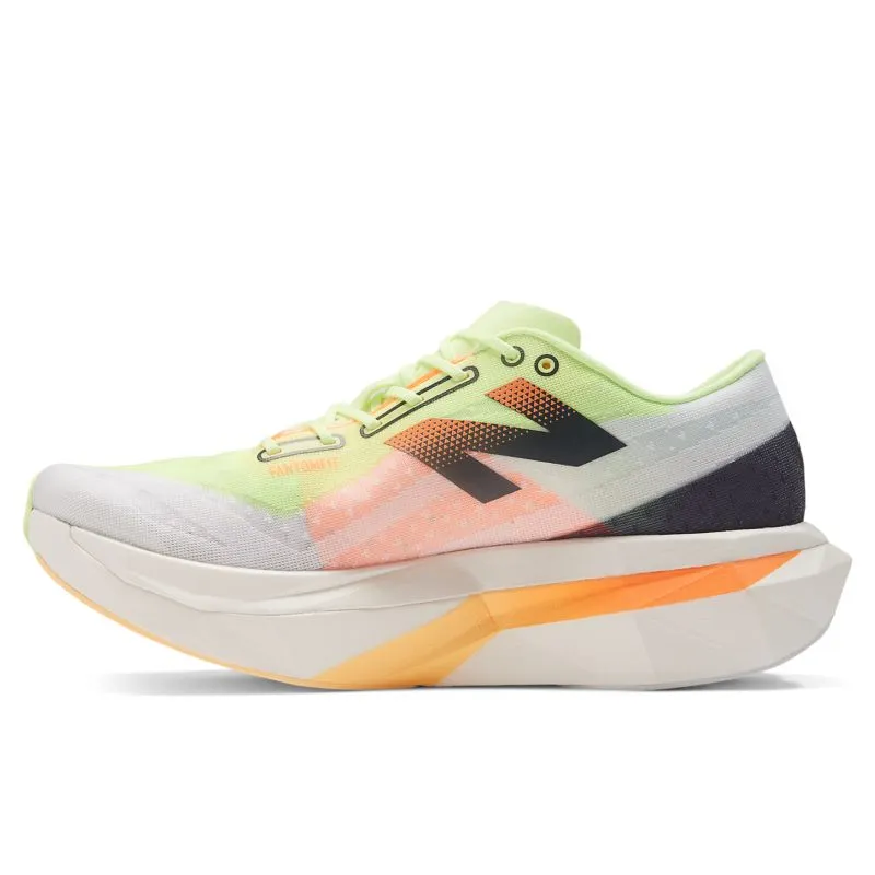 New Balance FuelCell SuperComp Elite v4 White / Bleached Lime Glo / Hot Mango (MRCELV4-44901)