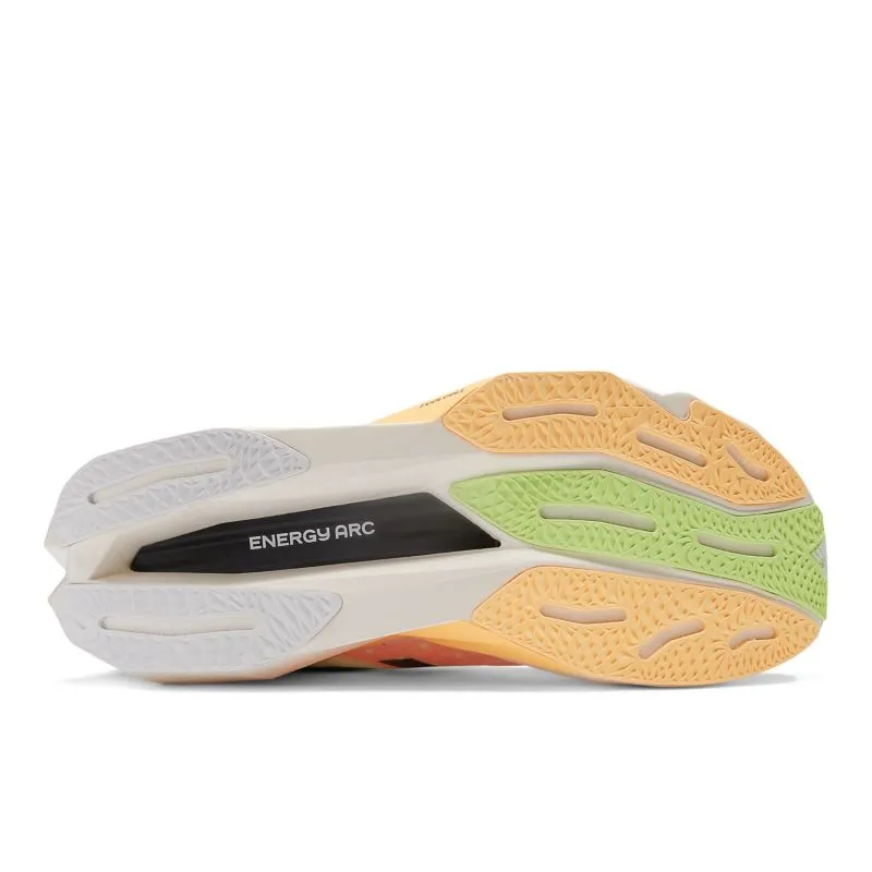 New Balance FuelCell SuperComp Elite v4 White / Bleached Lime Glo / Hot Mango (MRCELV4-44901)