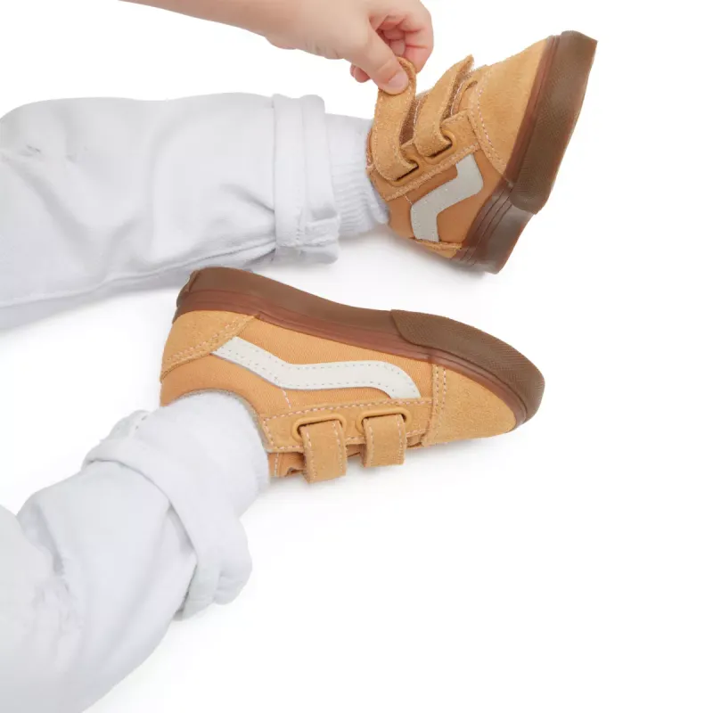 VANS Old Skool Met Klittenband Bruin (VN000CRW5QJ)