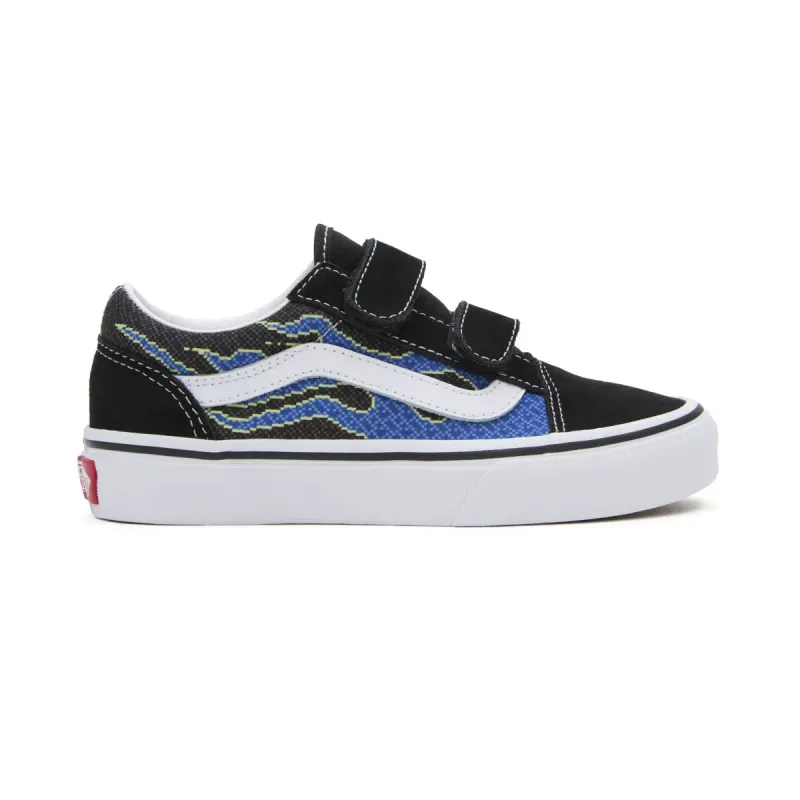 VANS Old Skool Met Klittenband Voor Kinderen Zwart (VN000CS1Y61)