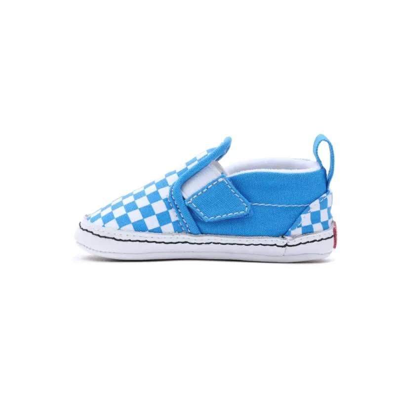 VANS Checker Slip-on Crib Babyschoenen Met Klittenband Wit (VN0A2XSL1SI)