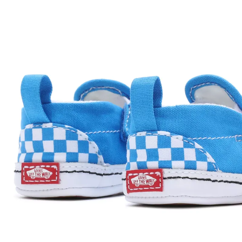 VANS Checker Slip-on Crib Babyschoenen Met Klittenband Wit (VN0A2XSL1SI)