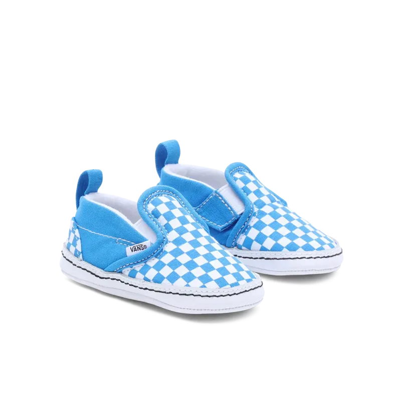 VANS Checker Slip-on Crib Babyschoenen Met Klittenband Wit (VN0A2XSL1SI)