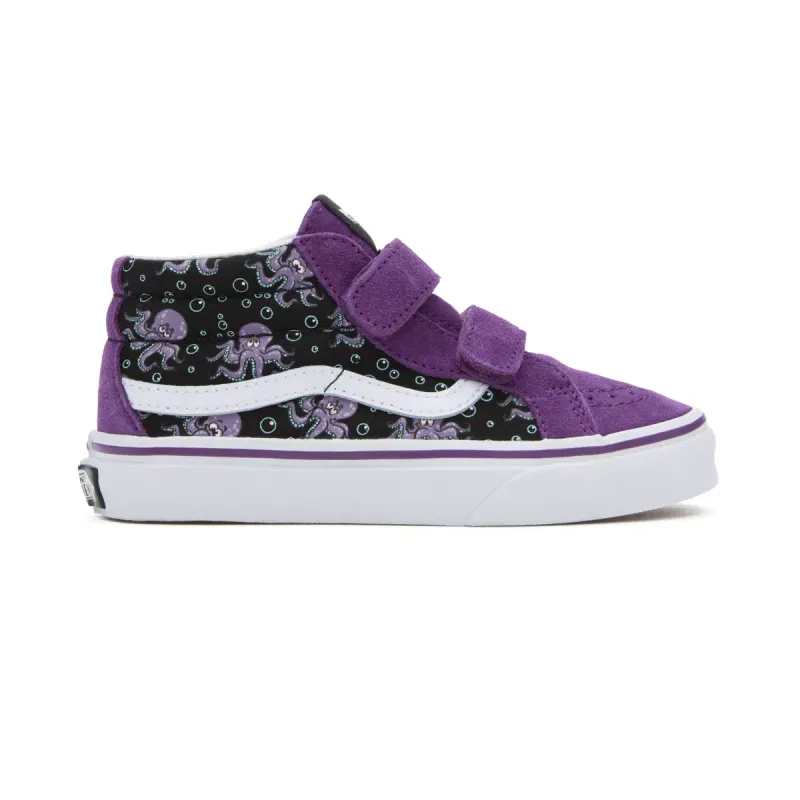 VANS Sk8-mid Reissue Met Klittenband Voor Kinderen Zwart (VN0A346YB5P)