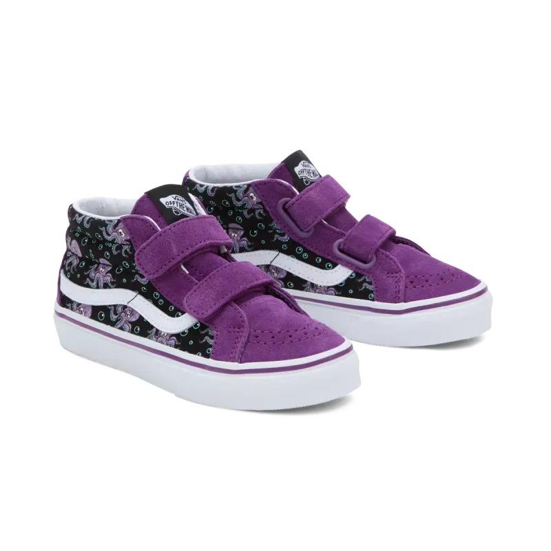 VANS Sk8-mid Reissue Met Klittenband Voor Kinderen Zwart (VN0A346YB5P)