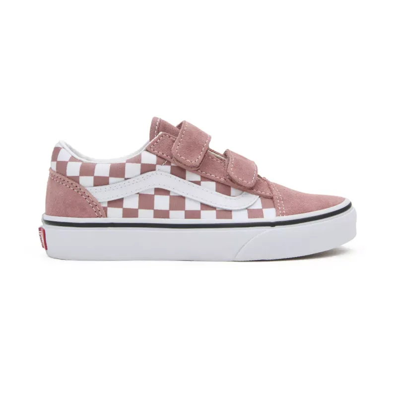 VANS Old Skool V Checkerboard Kinderschoenen Roze (VN0A38HDCHO)