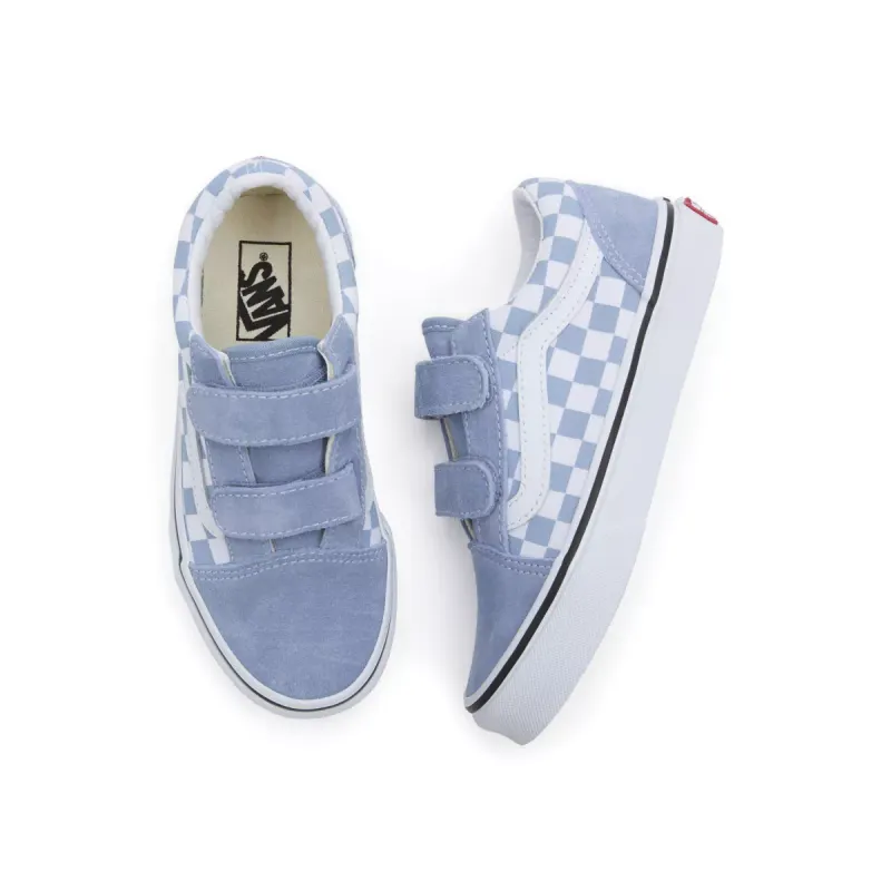 VANS Old Skool V Checkerboard Kinderschoenen Wit (VN0A38HDDSB)