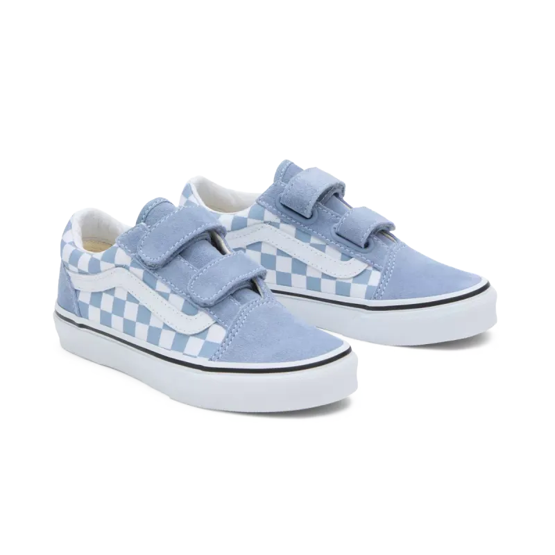 VANS Old Skool V Checkerboard Kinderschoenen Wit (VN0A38HDDSB)