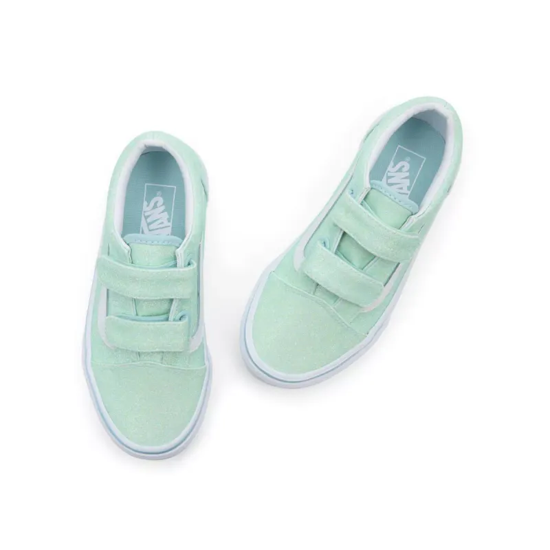 VANS Old Skool Glitter Met Klittenband Blauw (VN0A38HDO33)