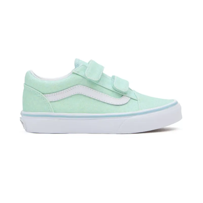 VANS Old Skool Glitter Met Klittenband Blauw (VN0A38HDO33)