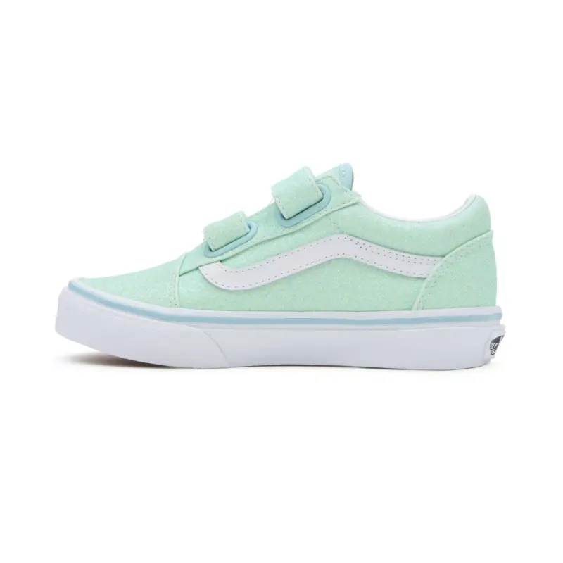 VANS Old Skool Glitter Met Klittenband Blauw (VN0A38HDO33)