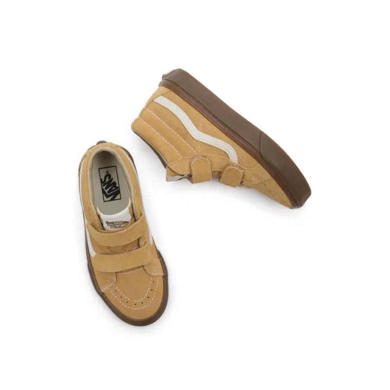 VANS Sk8-mid Reissue Kinderschoenen Met Klittenband Bruin (VN0A38HH5QJ)