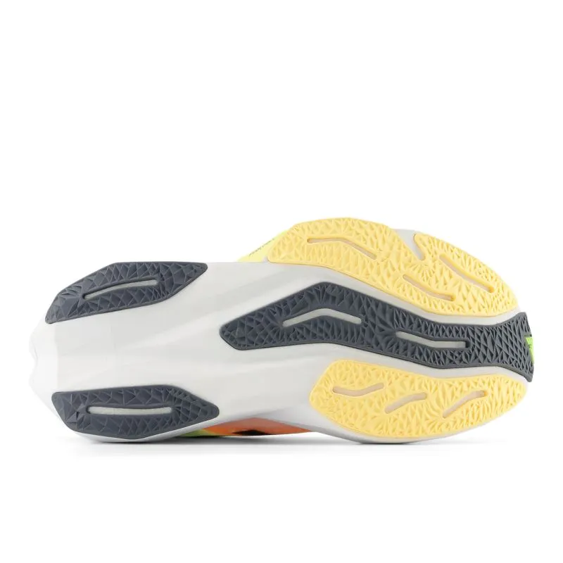 New Balance FuelCell Rebel v4 White / Bleached Lime Glo / Hot Mango (WFCXV4-41133)